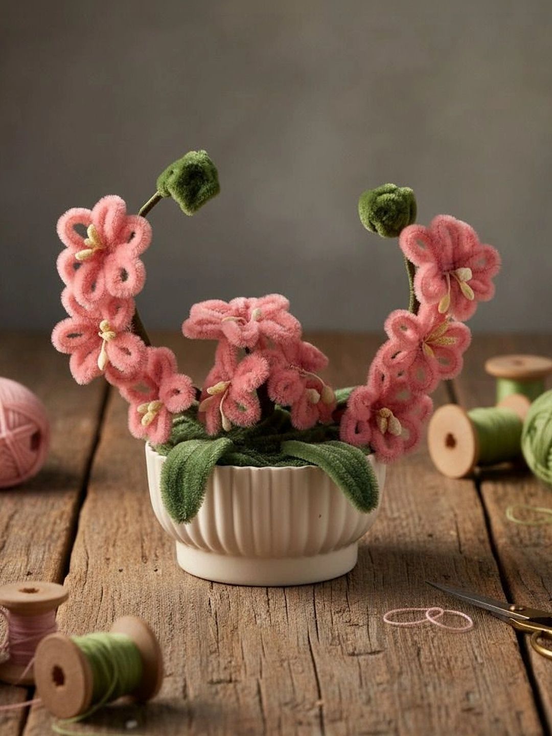 Agantuk Pink 1 Pieces Artificial Plant With Pot-image-9