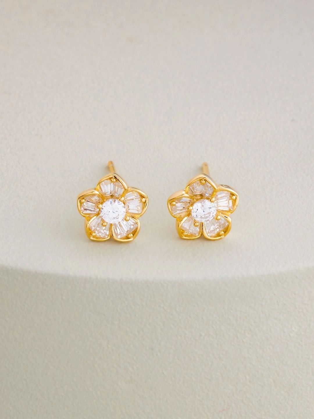 Kushal's Fashion Jewellery Floral Studs Earrings-picture-51