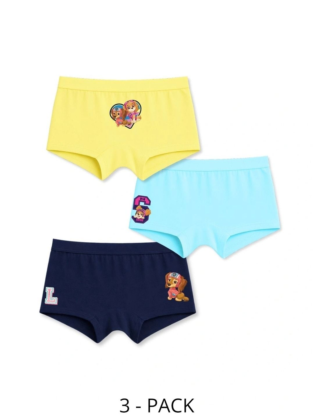 Button Bear Girls Pack of 3 Printed Cotton Boy Shorts-picture-26