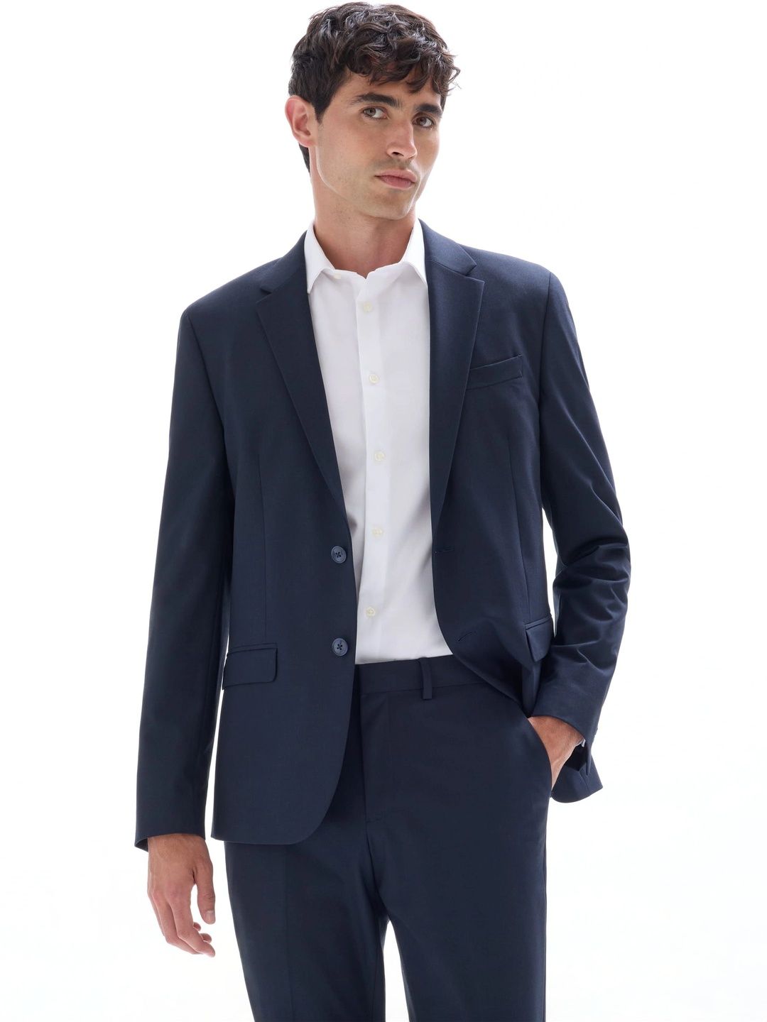 Celio Notched Lapel Single-Breasted Slim Fit Blazers-picture-15