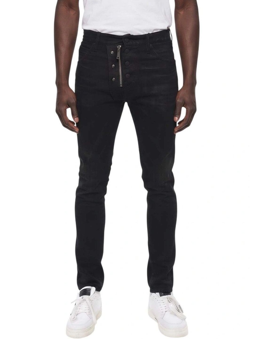 Dsquared2 Men Skinny Fit Mid-Rise Coated Jeans-picture-29