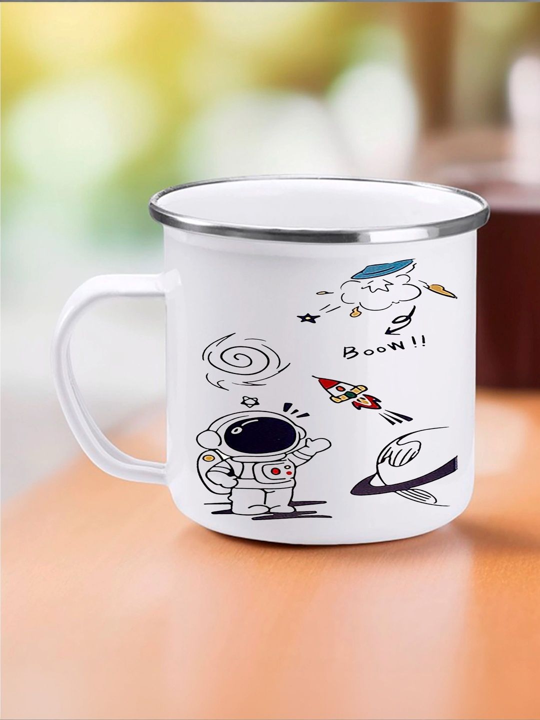 TAJNAN White Printed Ceramic Glossy Mugs Set of Cups and Mugs-picture-9