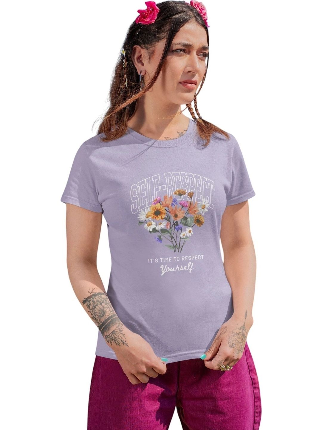 Elegantcrafts Floral Print Cotton Top-picture-24