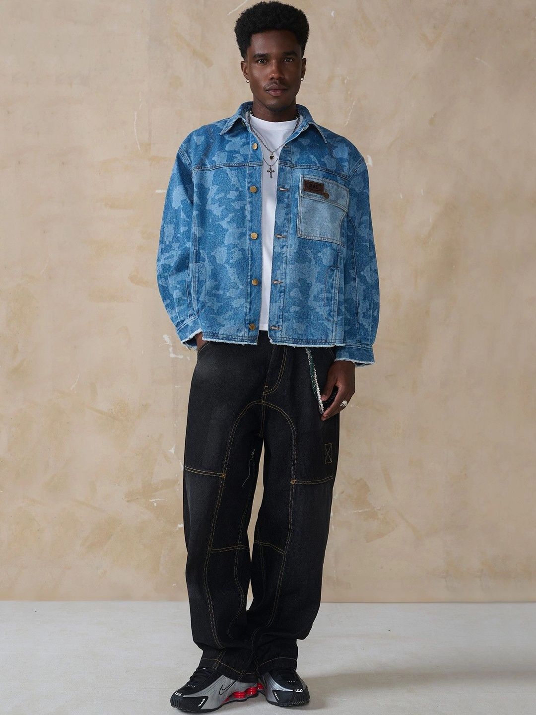 NO AREA CODE Men Camouflage Denim Jacket-picture-33