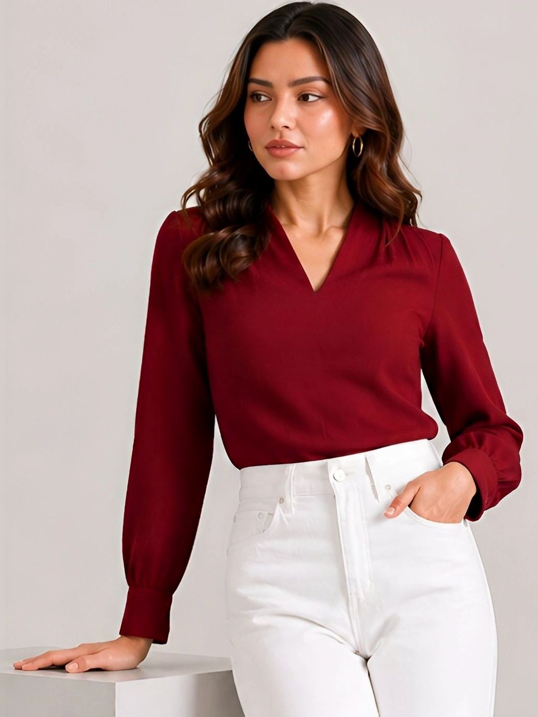 STYLE STAMP Cotton Blend Top-picture-12