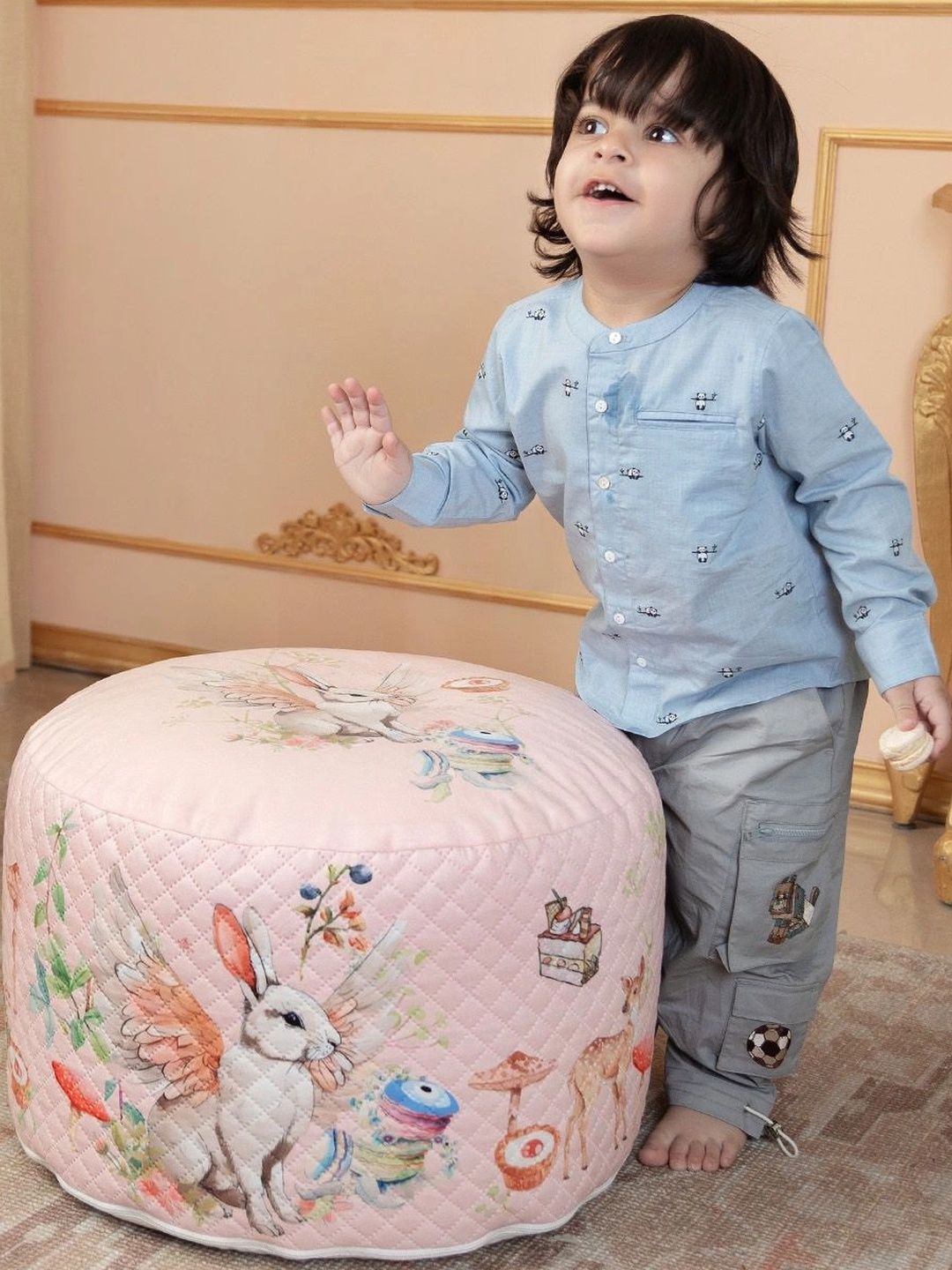 THE BABY TRUNK Multicoloured Cotton Filled Cotton Pillow-picture-41