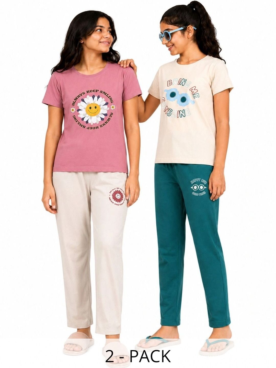 Todd N Teen Girls Printed Night suit-picture-47