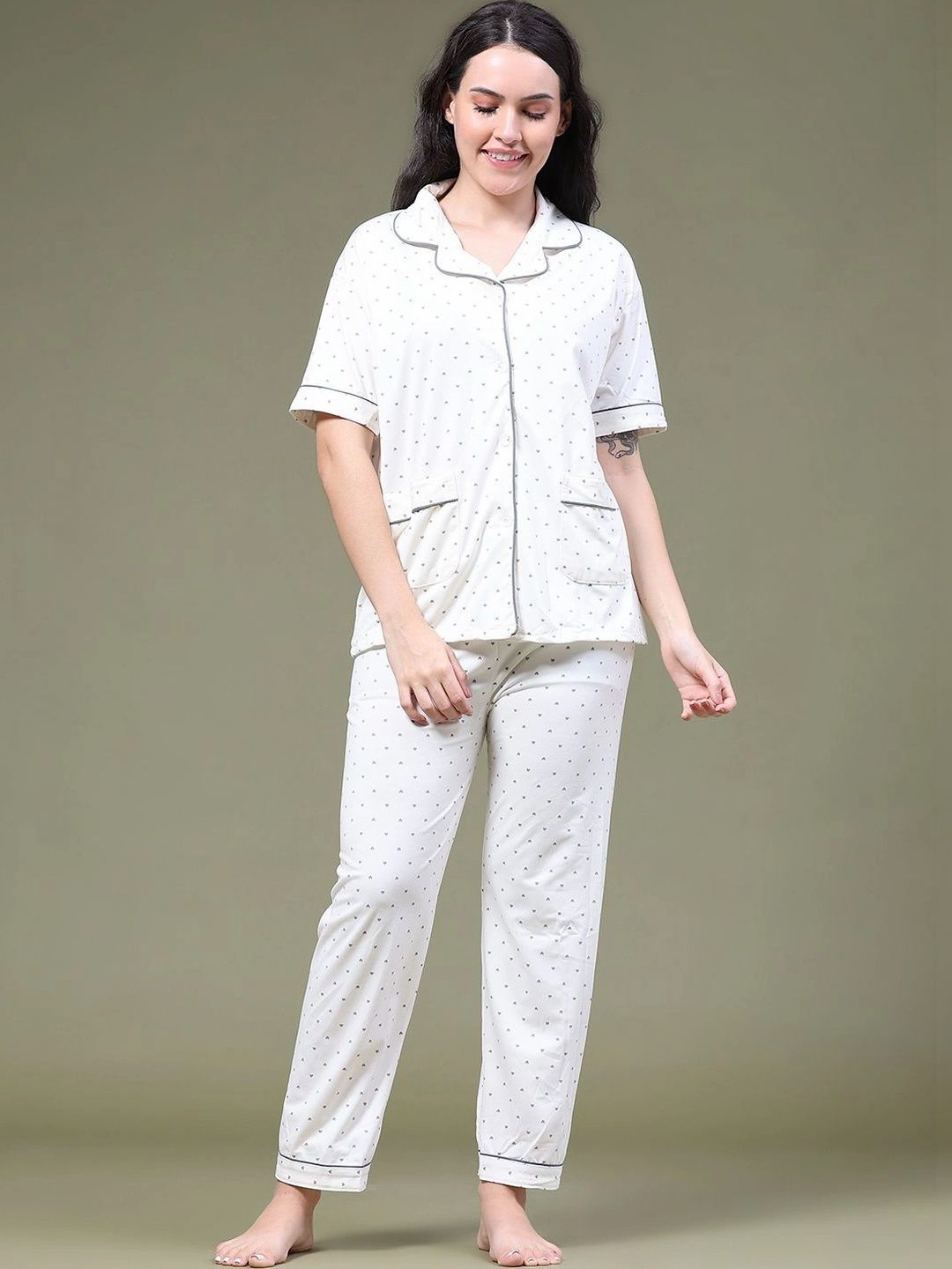 V-Mart Women Printed Night suit-picture-10