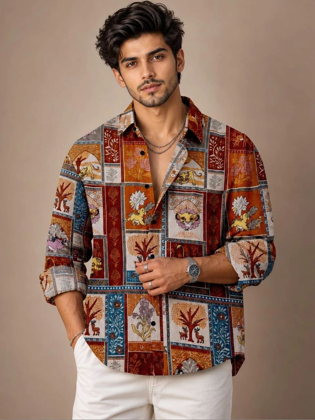 TokyoTrends Men Printed Casual Shirt-image-46