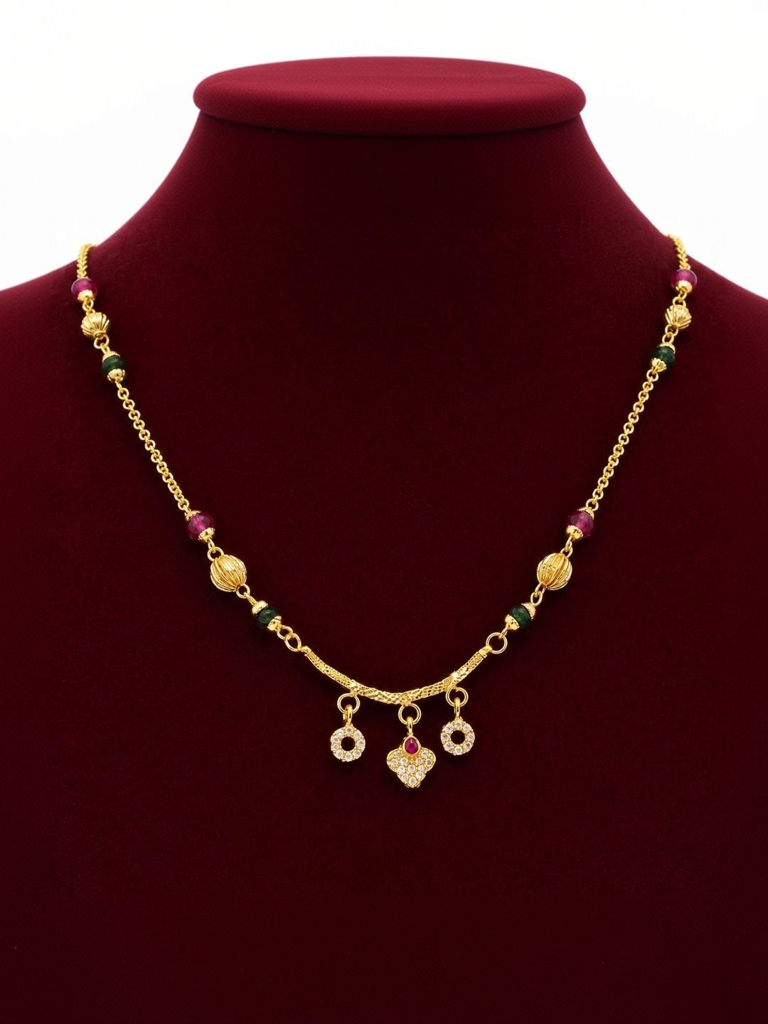 SHINEORA Copper Gold-Plated Open Necklace-image-31