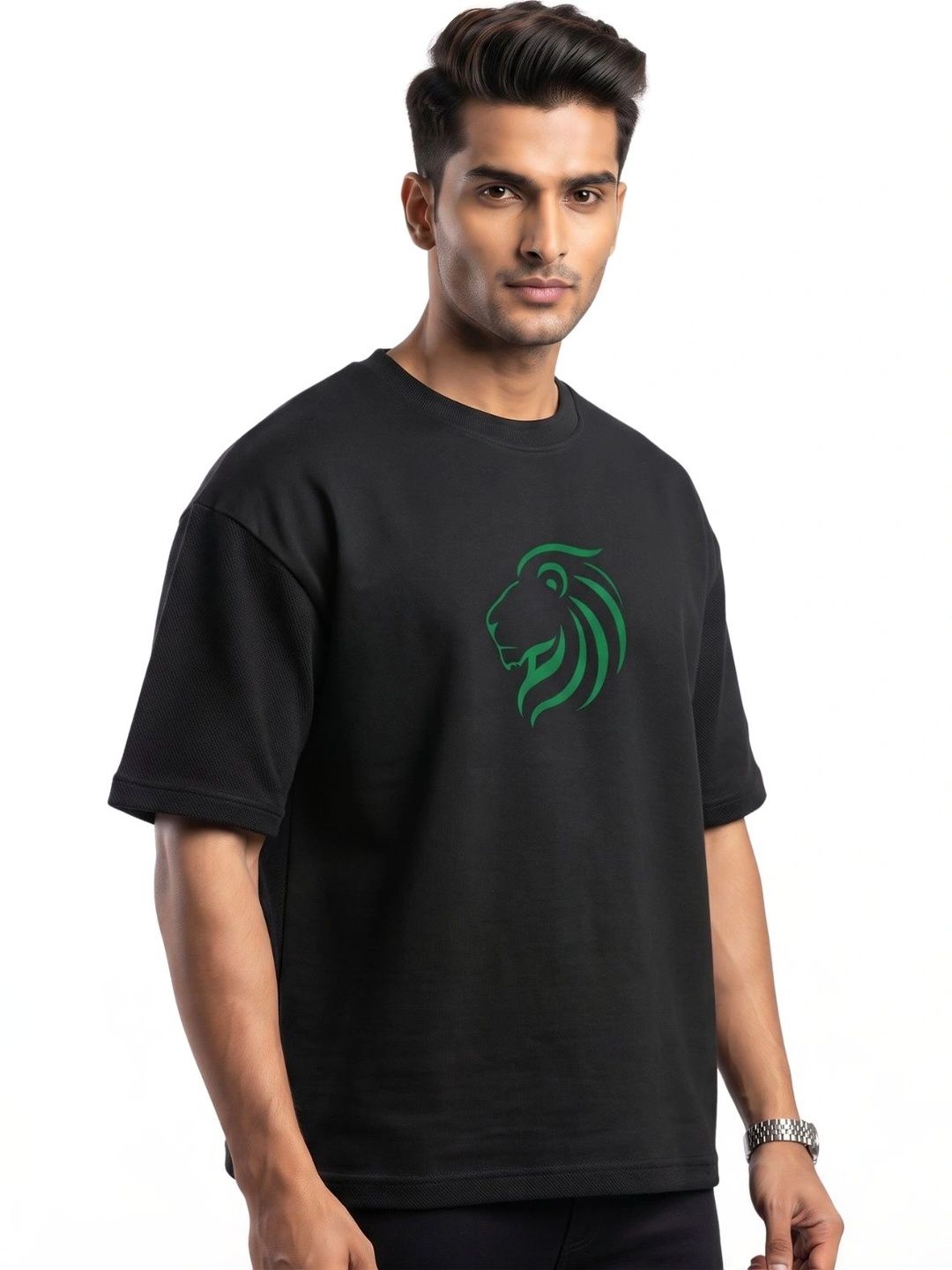DUNBOND LABEL Men Printed Drop-Shoulder Sleeves Pure Cotton Blend T-shirt-picture-47