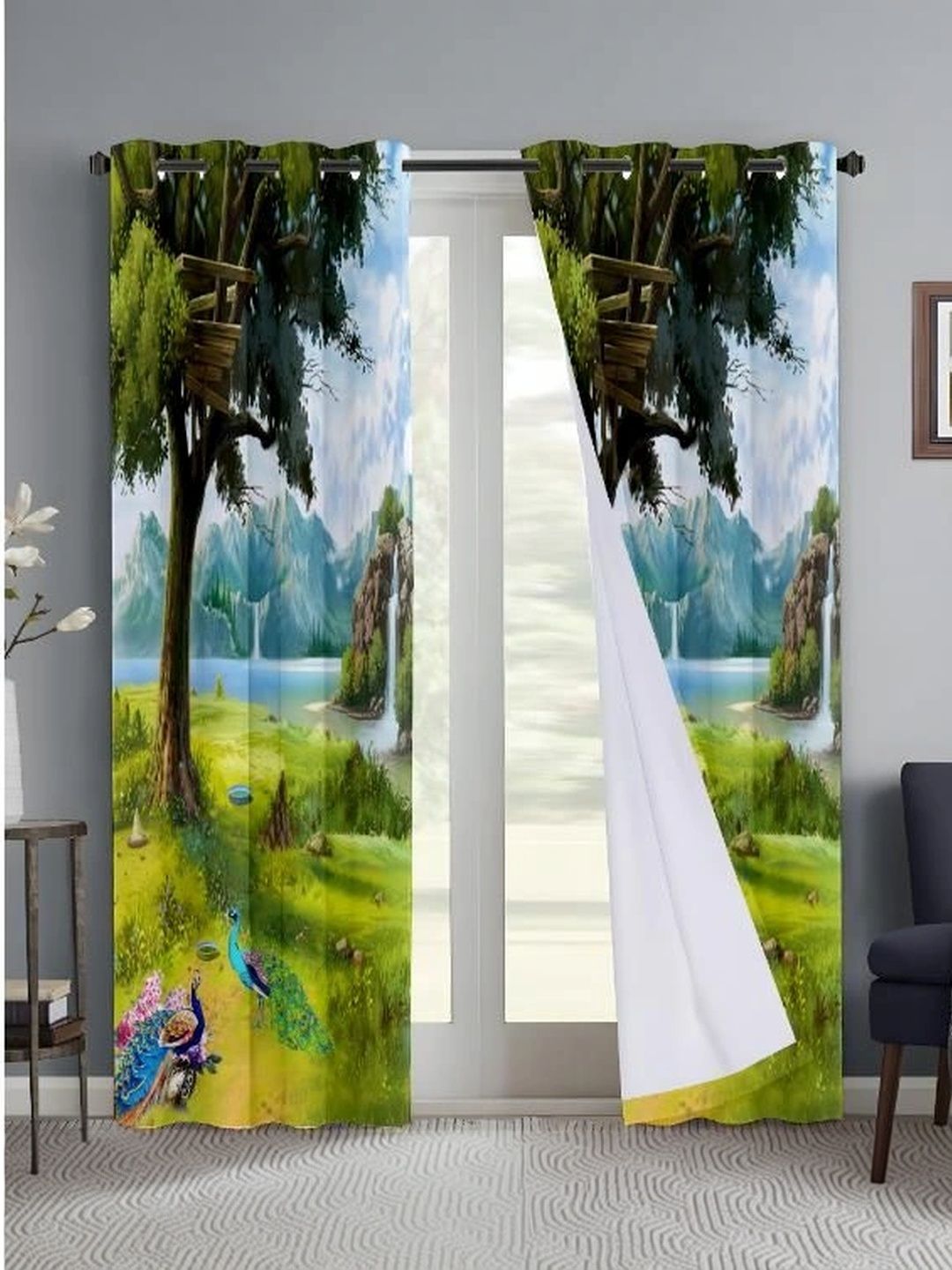 CURTAINRY Multicoloured Window Curtain-image-47