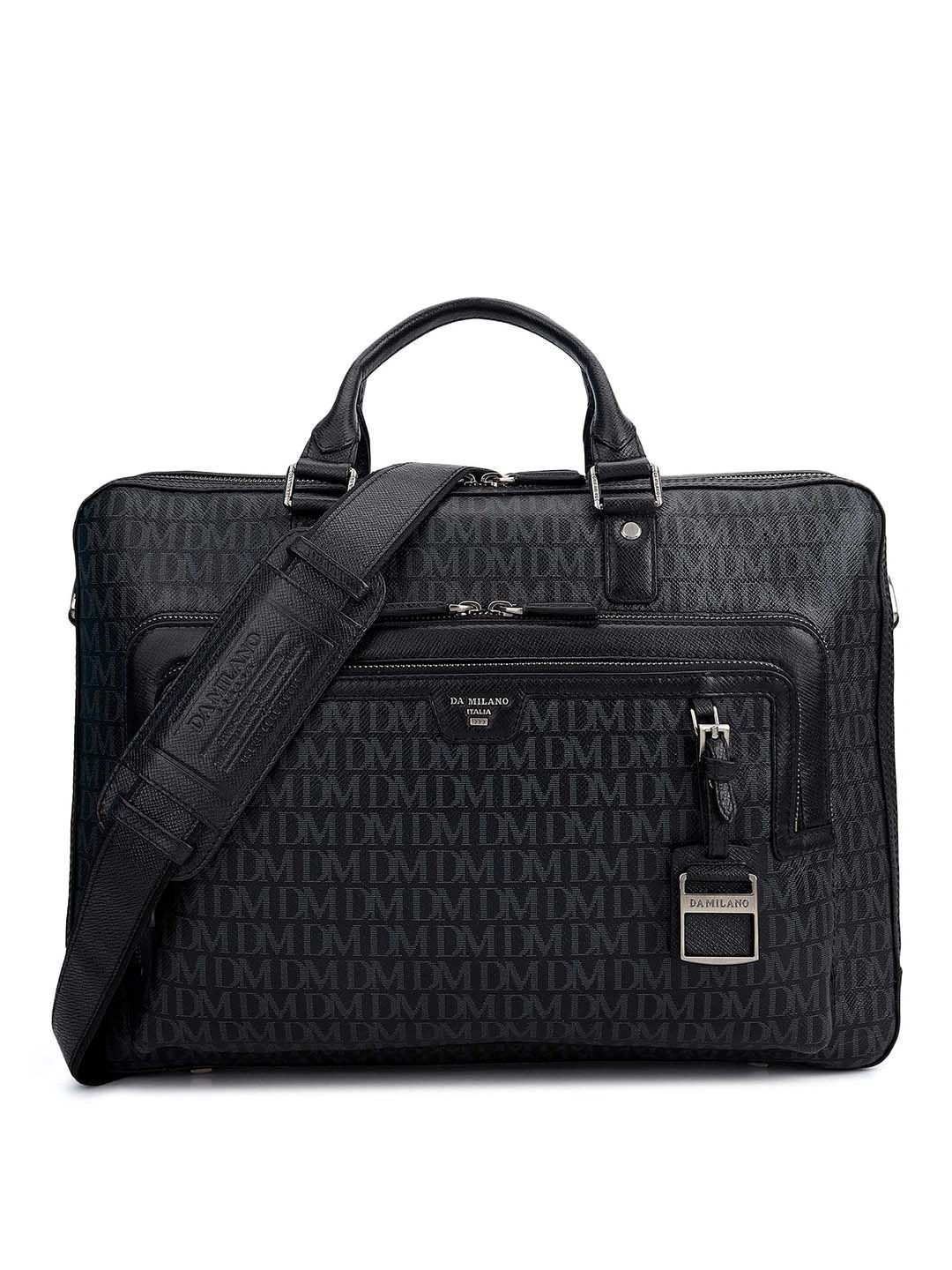 Da Milano Men Leather Laptop Bag-image-25