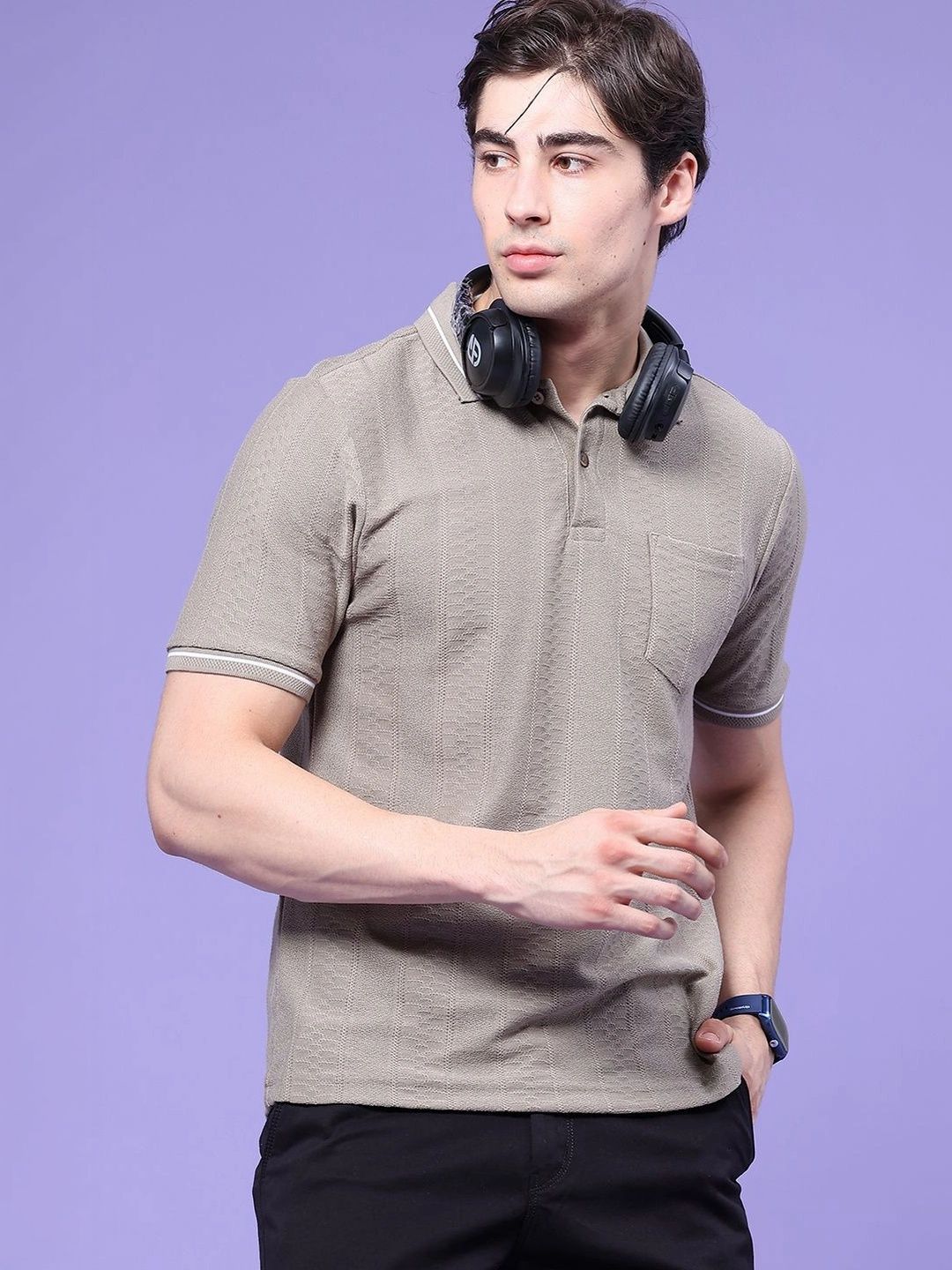LIMEROAD Men Polo Collar Pockets T-shirt-image-27