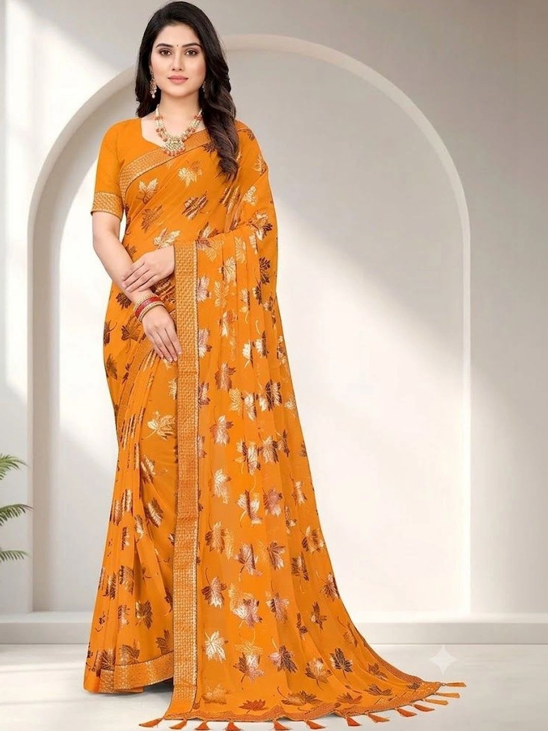 Miracle TEX Ethnic Motifs Zari Designer Saree-picture-39