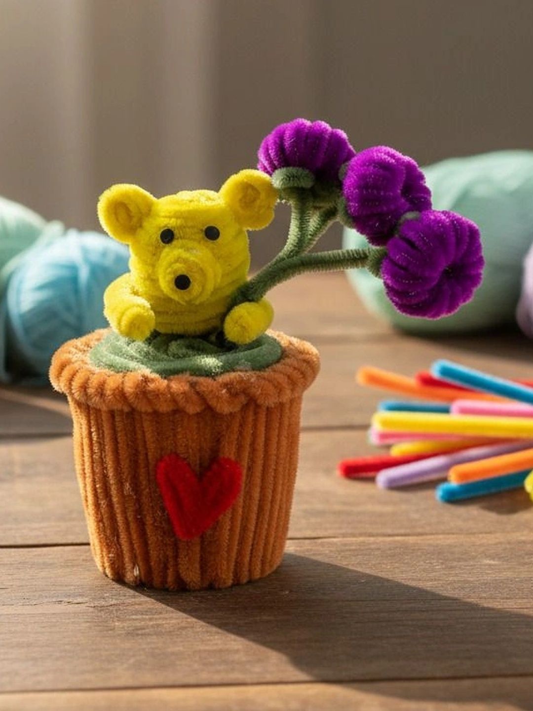Agantuk Yellow 1 Pieces Artificial Plant With Pot-picture-52