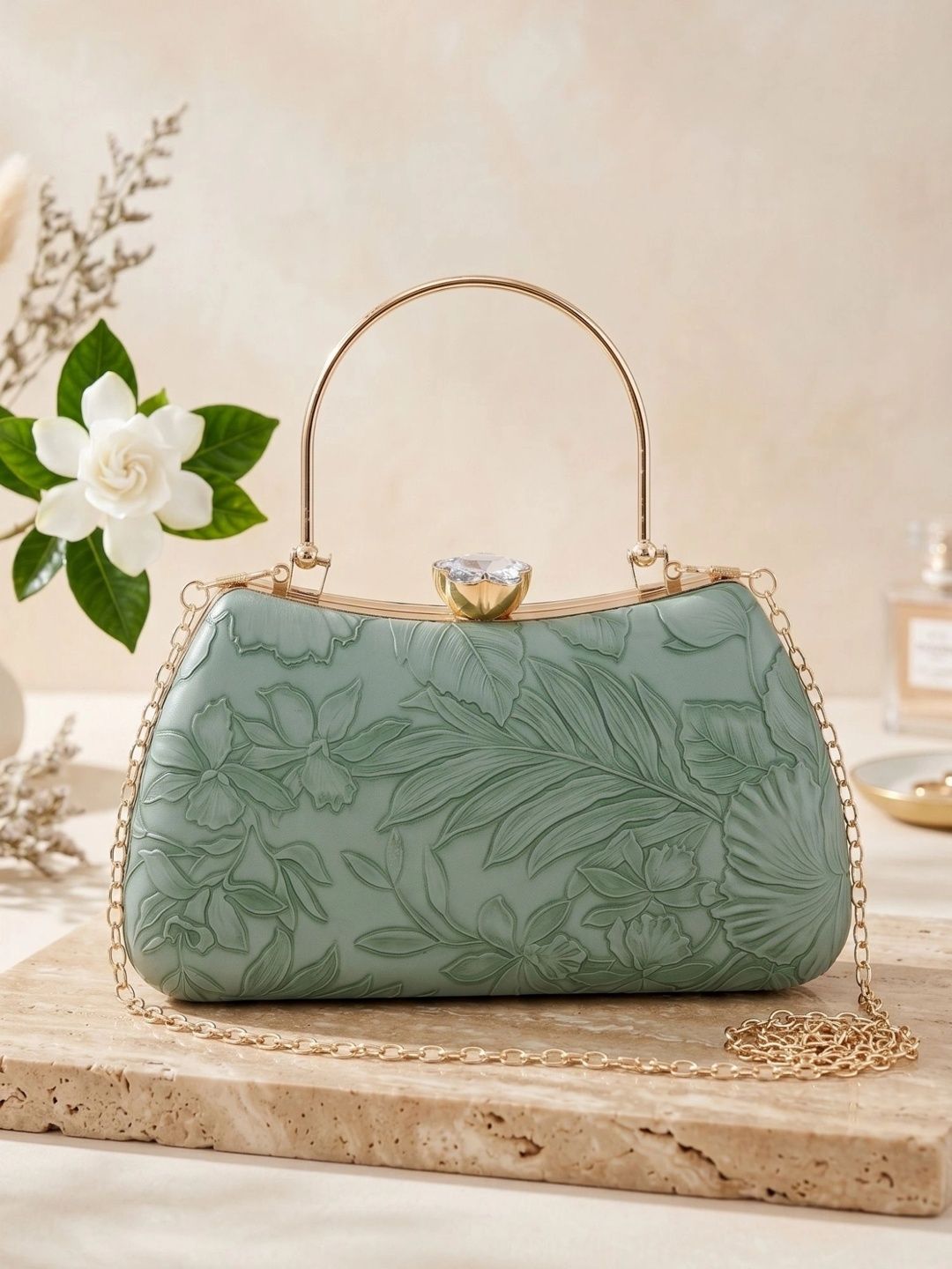 MISHA Embellished Box Clutch-image-10