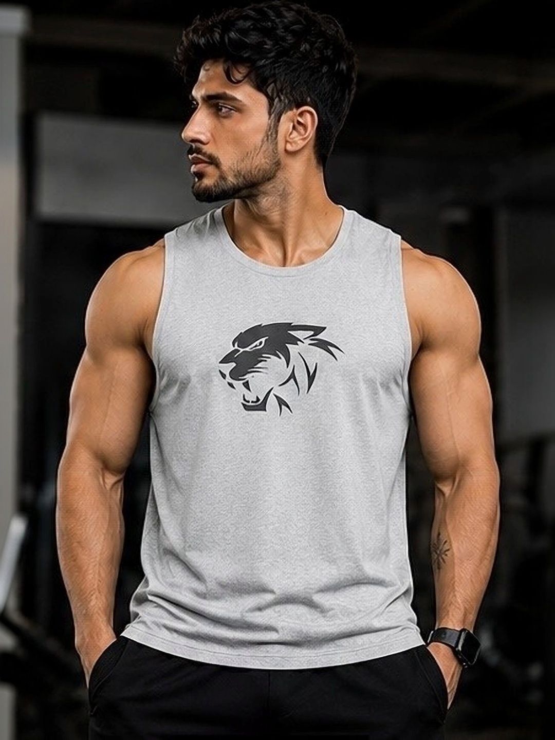 Sprouted Printed Assorted Gym Vest-picture-29