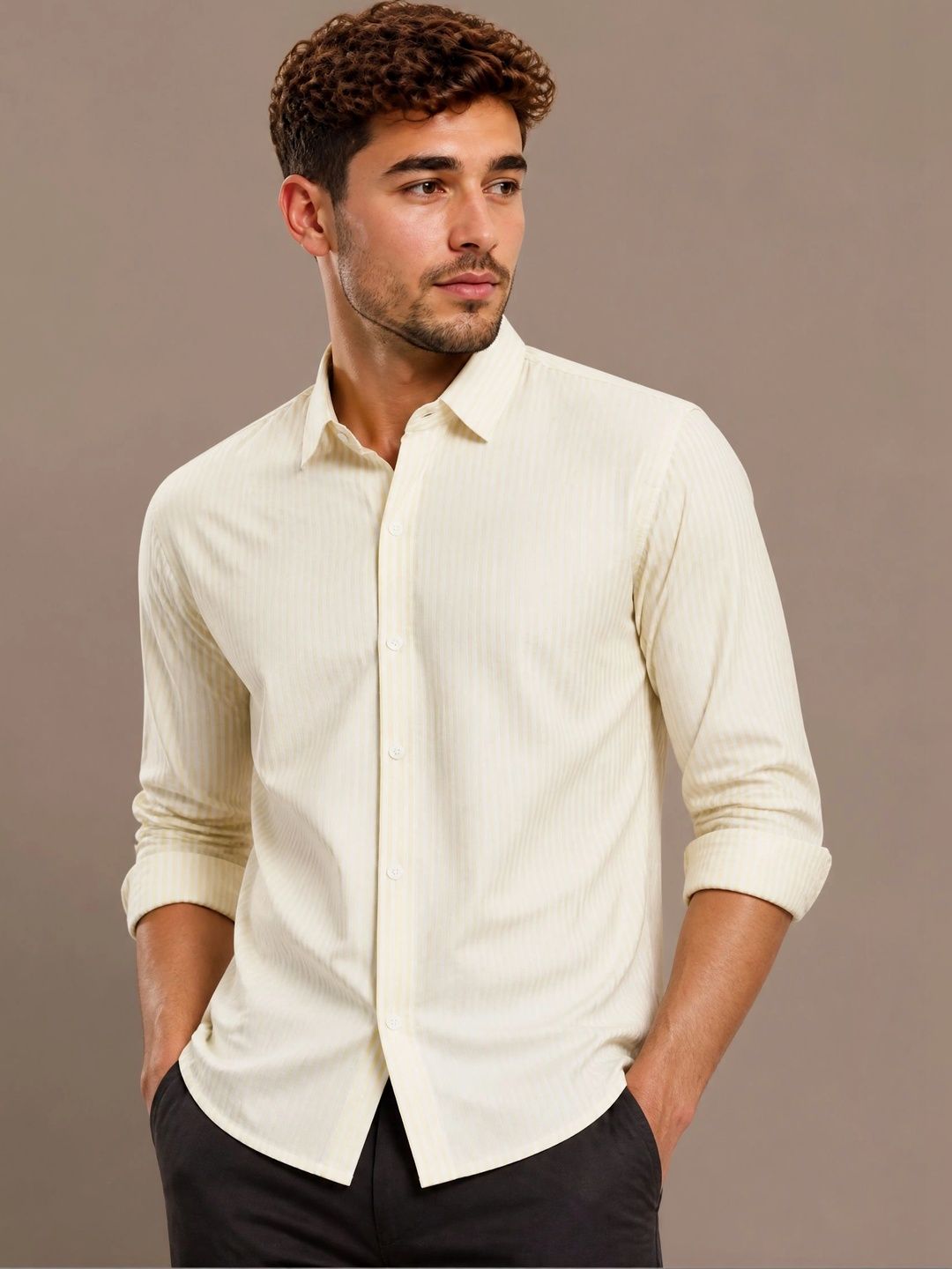 R.Code by The Roadster Life Co. Men Striped Casual Shirt-picture-21