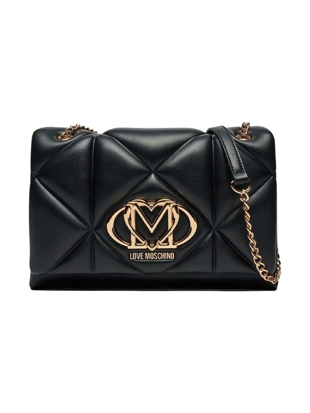 LOVE MOSCHINO Textured PU Shoulder Bag with Quilted-picture-19