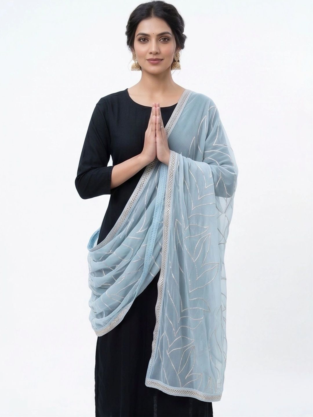 ANNI FASHION Embroidered Dupatta with Zari-picture-37