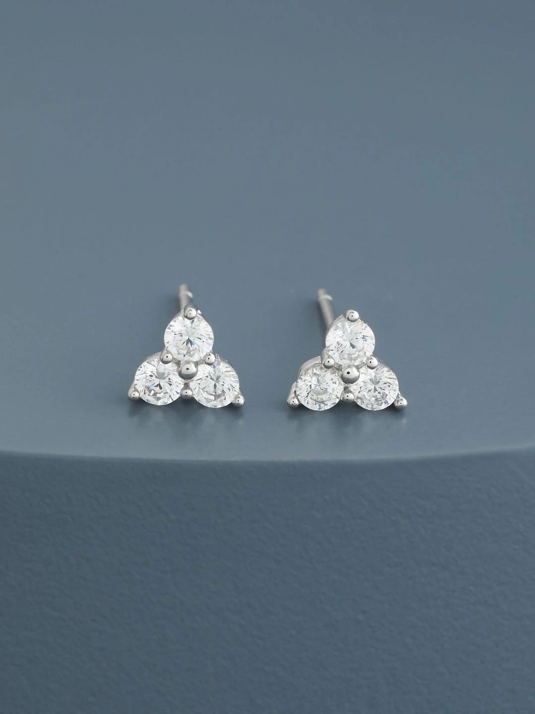 Kushal's Fashion Jewellery Triangular Studs Earrings-picture-12