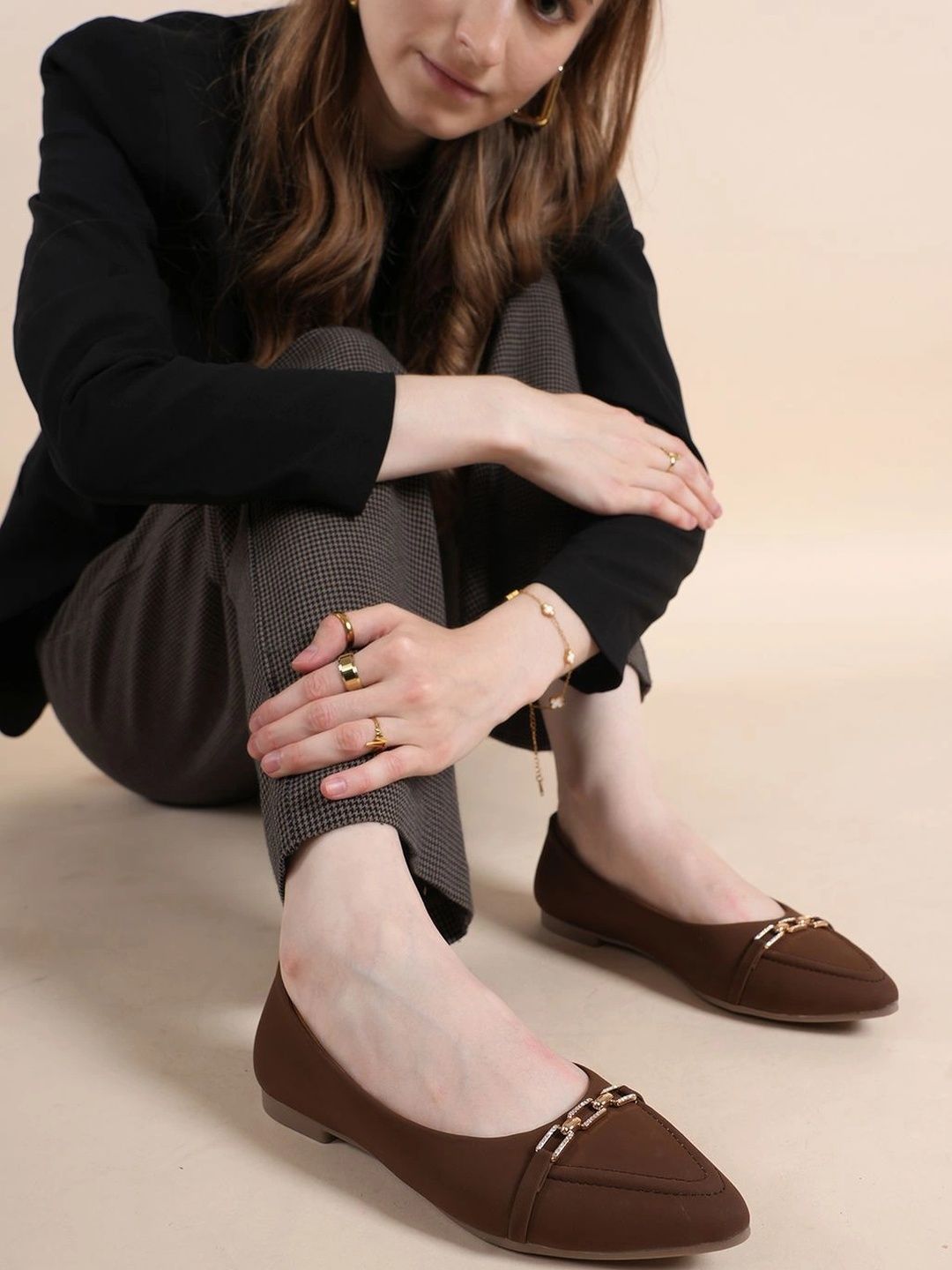 Lavie Women Mojaris with Buckles Flats-image-43