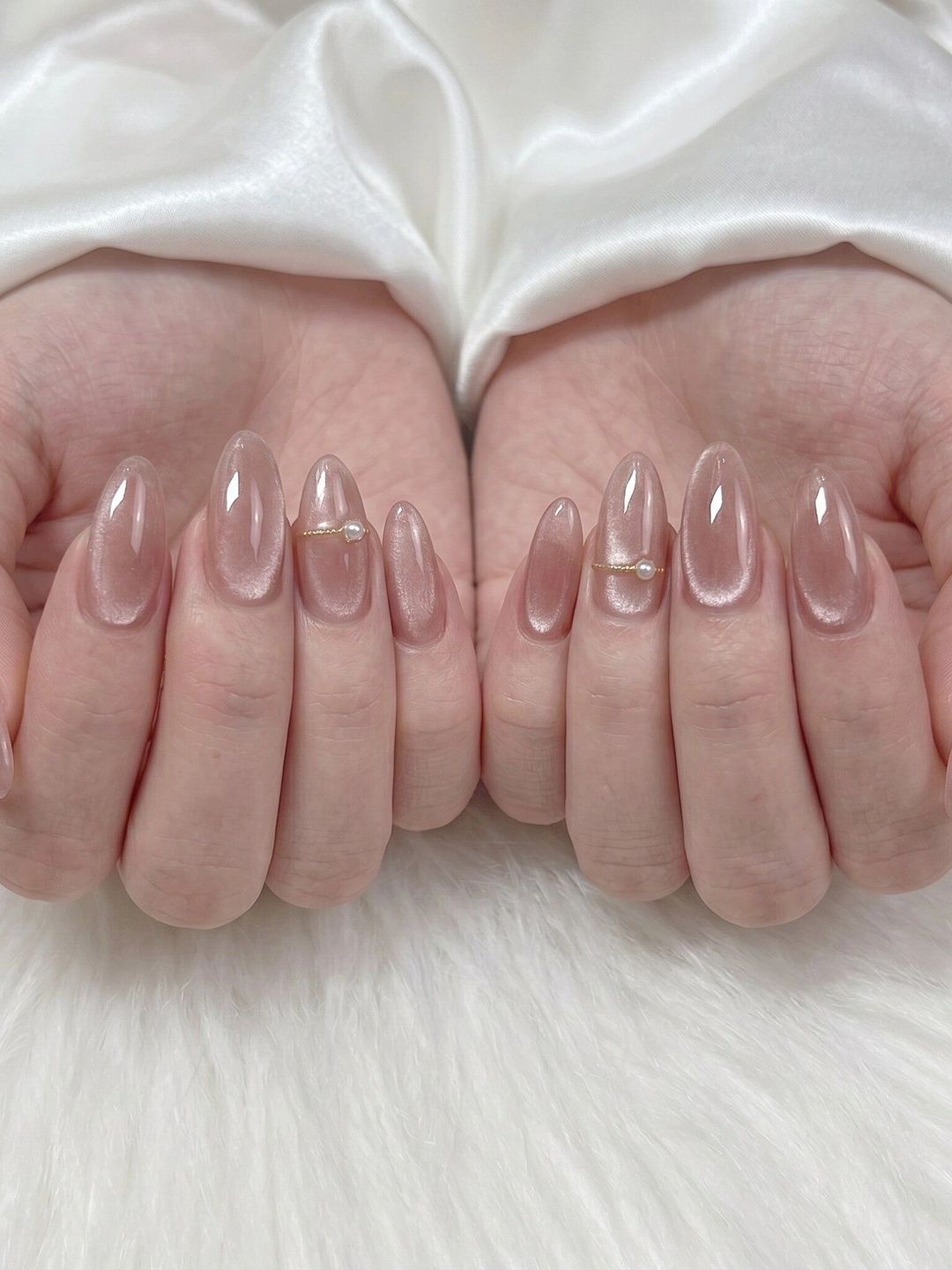 Nakhi Set Of 24 Nude Pink Glossy Press On Nails -Peach-image-4