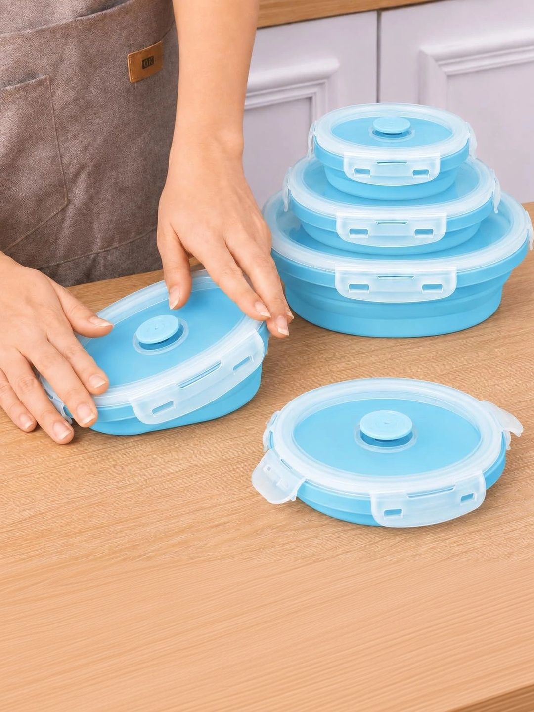 SAGEWARE Blue 2026 Silicone Collapsible Fridge Container-picture-38