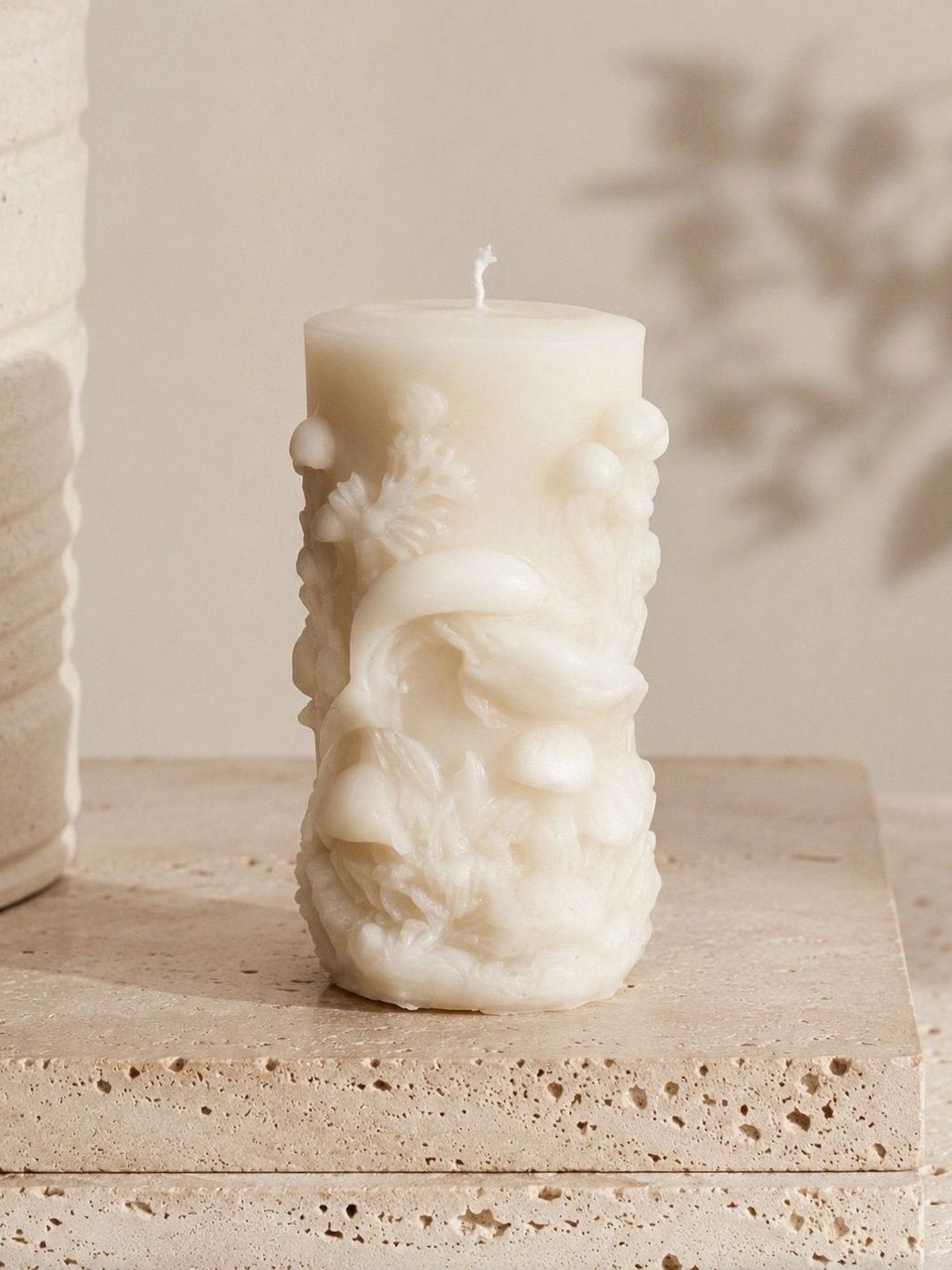 Grey Exim White 1 pieces Pillar Candle-picture-16