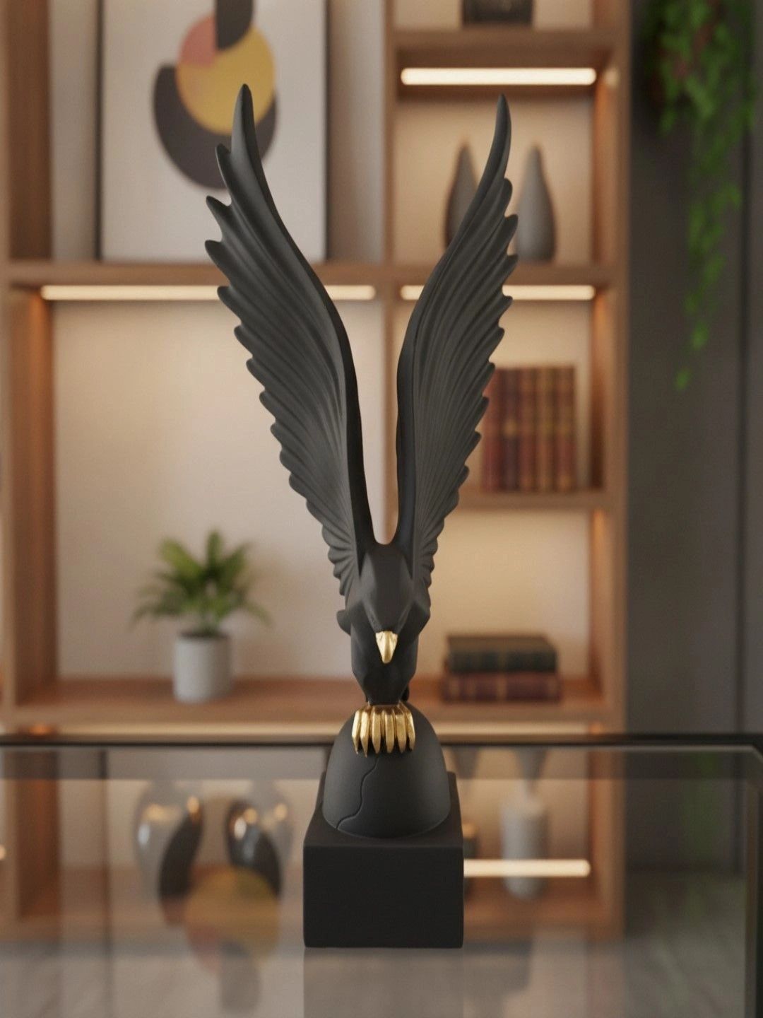 HOMEARTE Black Buddha Showpiece-image-13