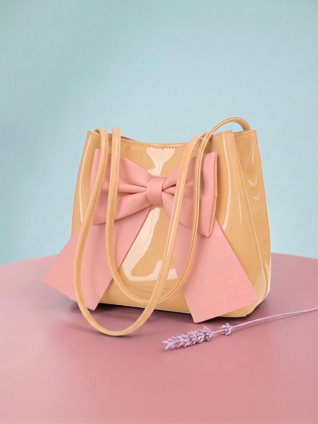 ZOKER PU Oversized Sling Bag with Bow Detail-image-46