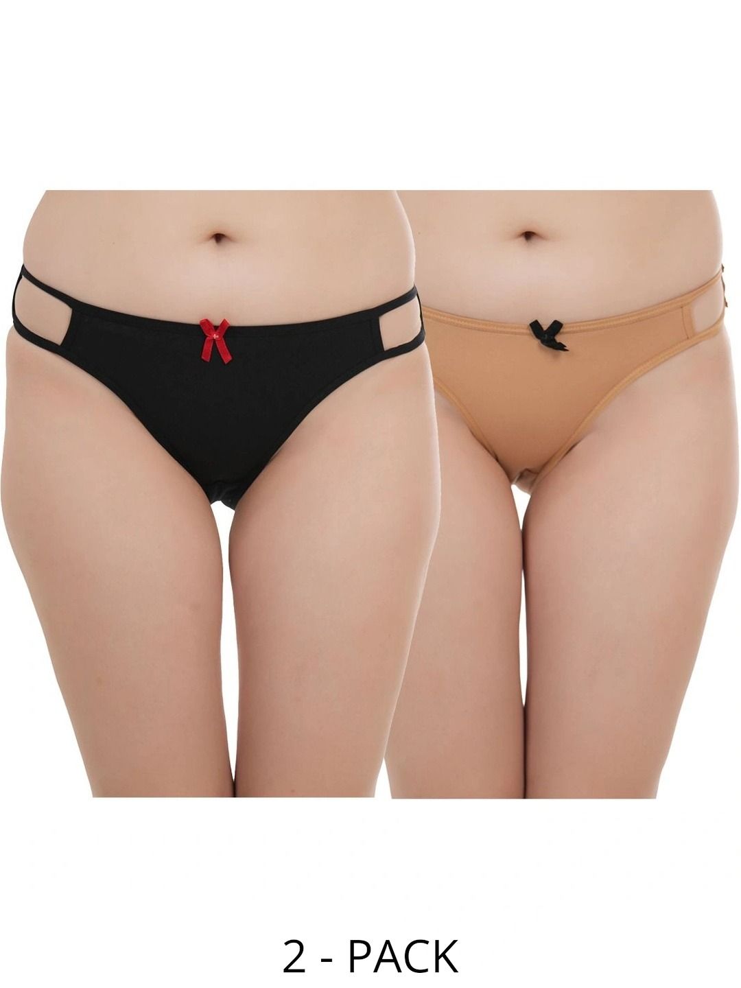 RESIZE Women Pack of 2 Assorted Cotton Blend Bikini-picture-13