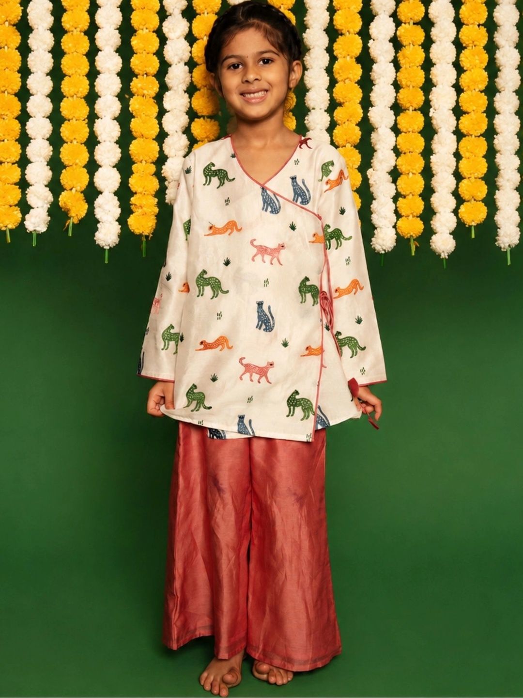 DULAAR Girls Printed Palazzos-picture-29
