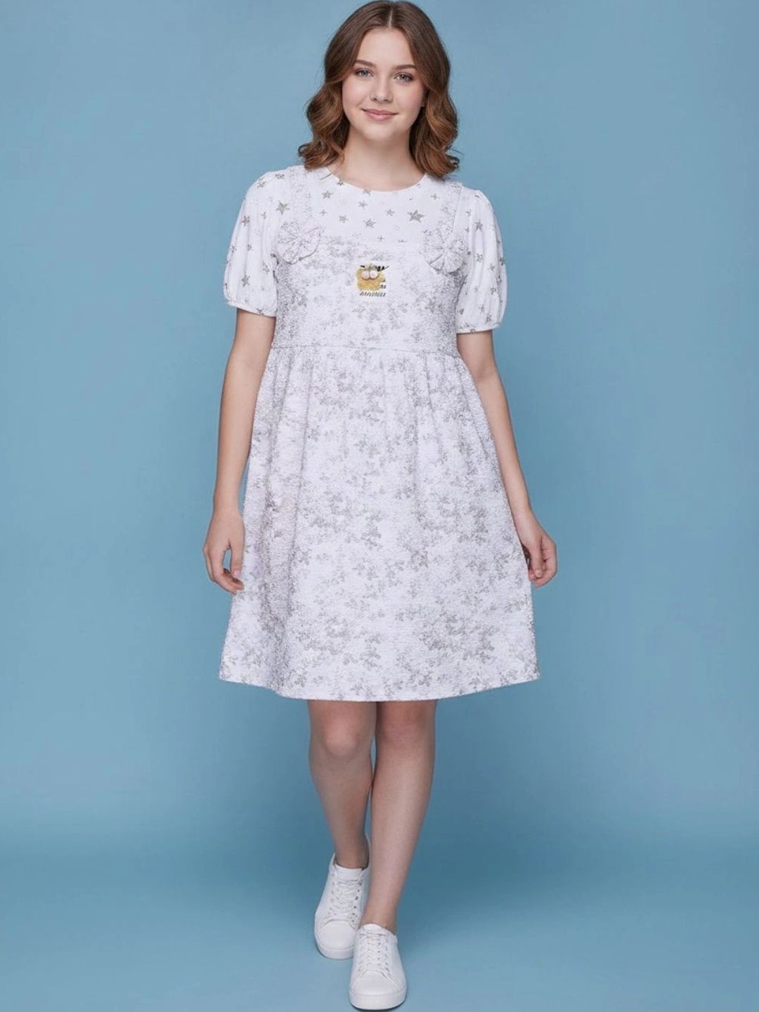 V-Mart Floral Print A-Line Dress-picture-17