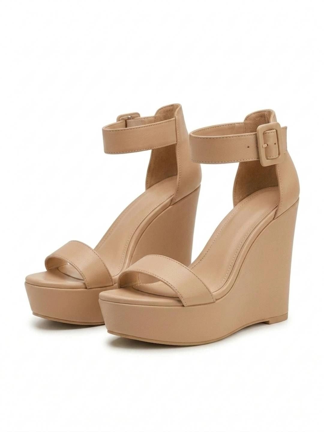 Baespice Wedge Sandals with Buckles-picture-26