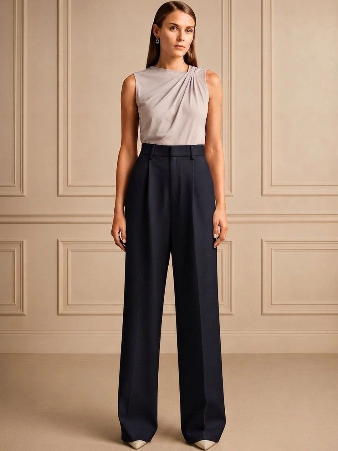 Chemistry Women Comfort Pleated Trousers-picture-55