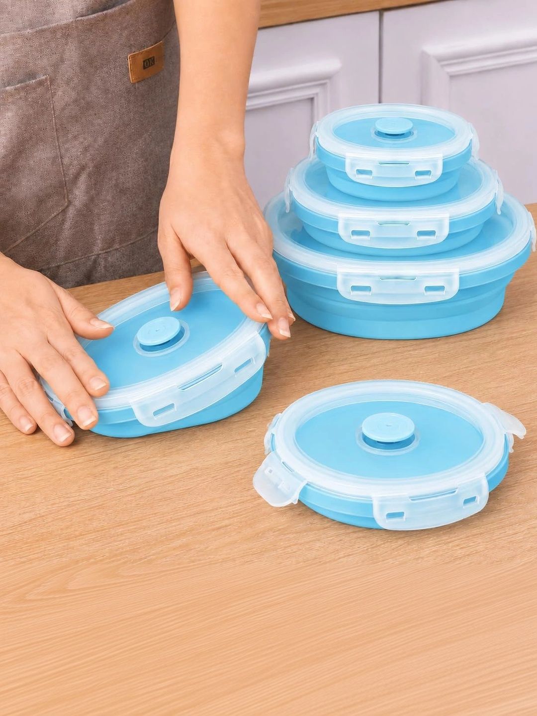 SAGEWARE Blue 2026 Silicone Dishwasher and Microwave Safe Fridge Container-picture-34