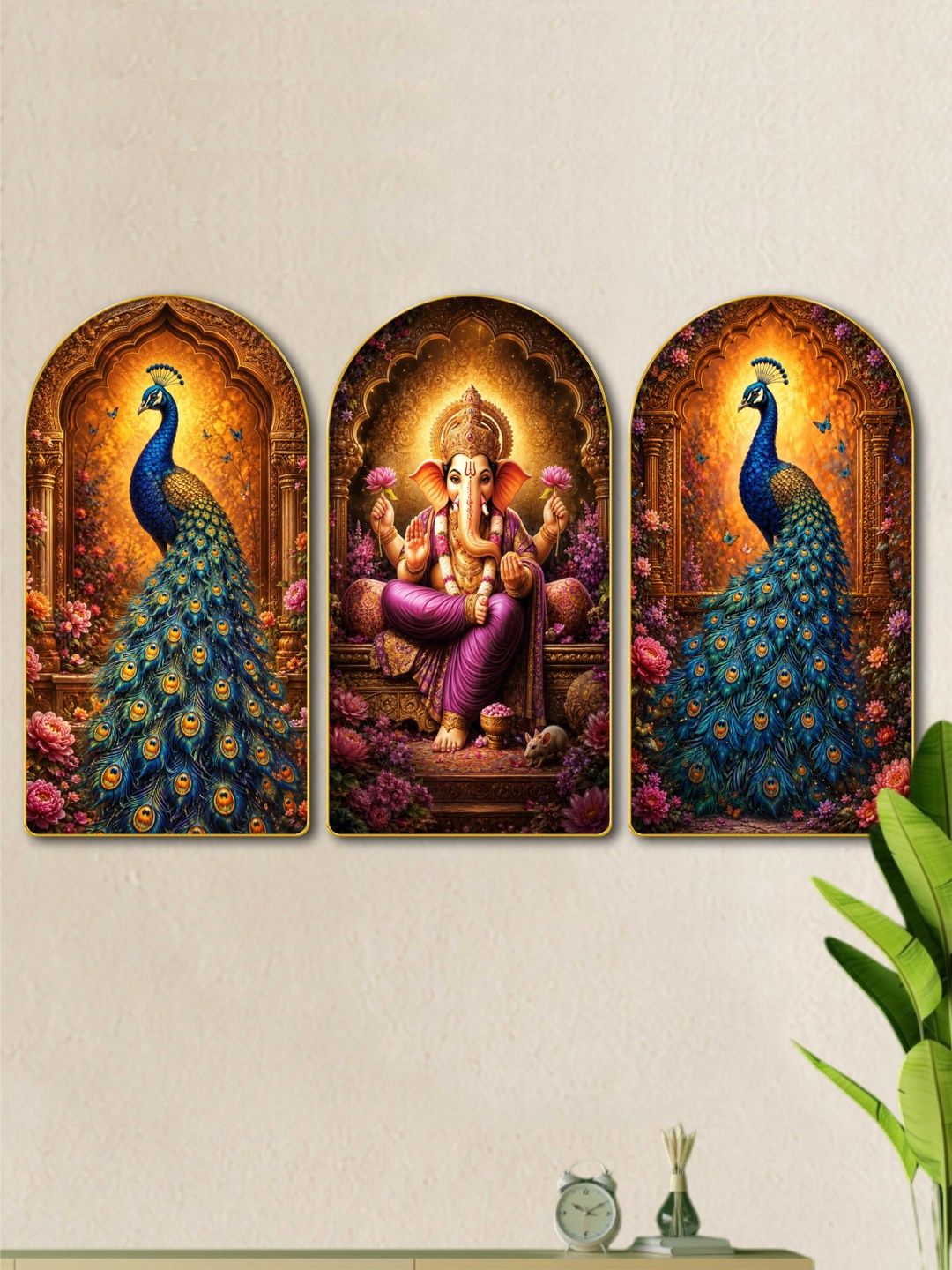 Livin'luxe Multicoloured MDF Religious Wall Paintings-picture-41