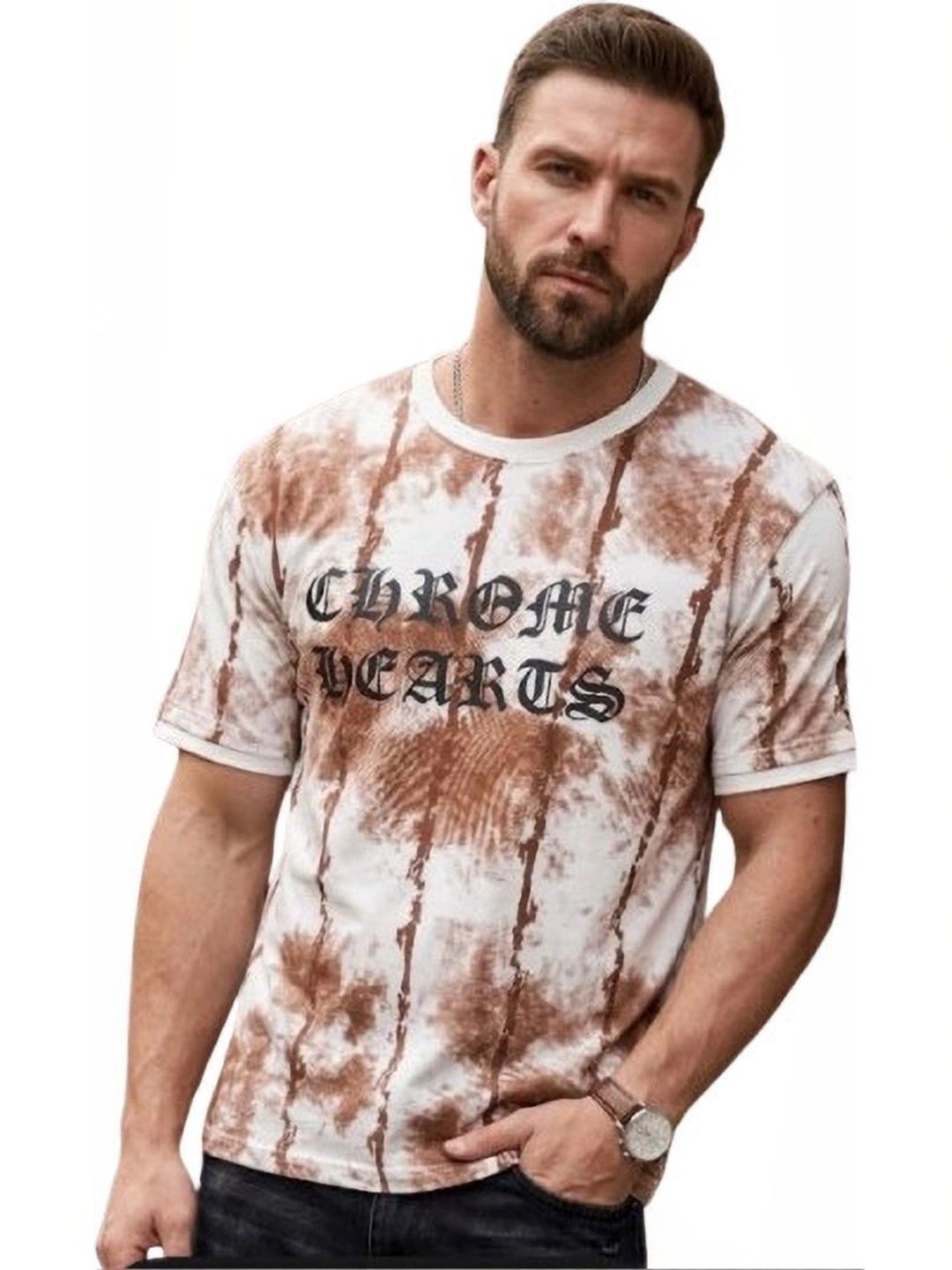SPAB Men Tie and Dye Dyed T-shirt-image-40
