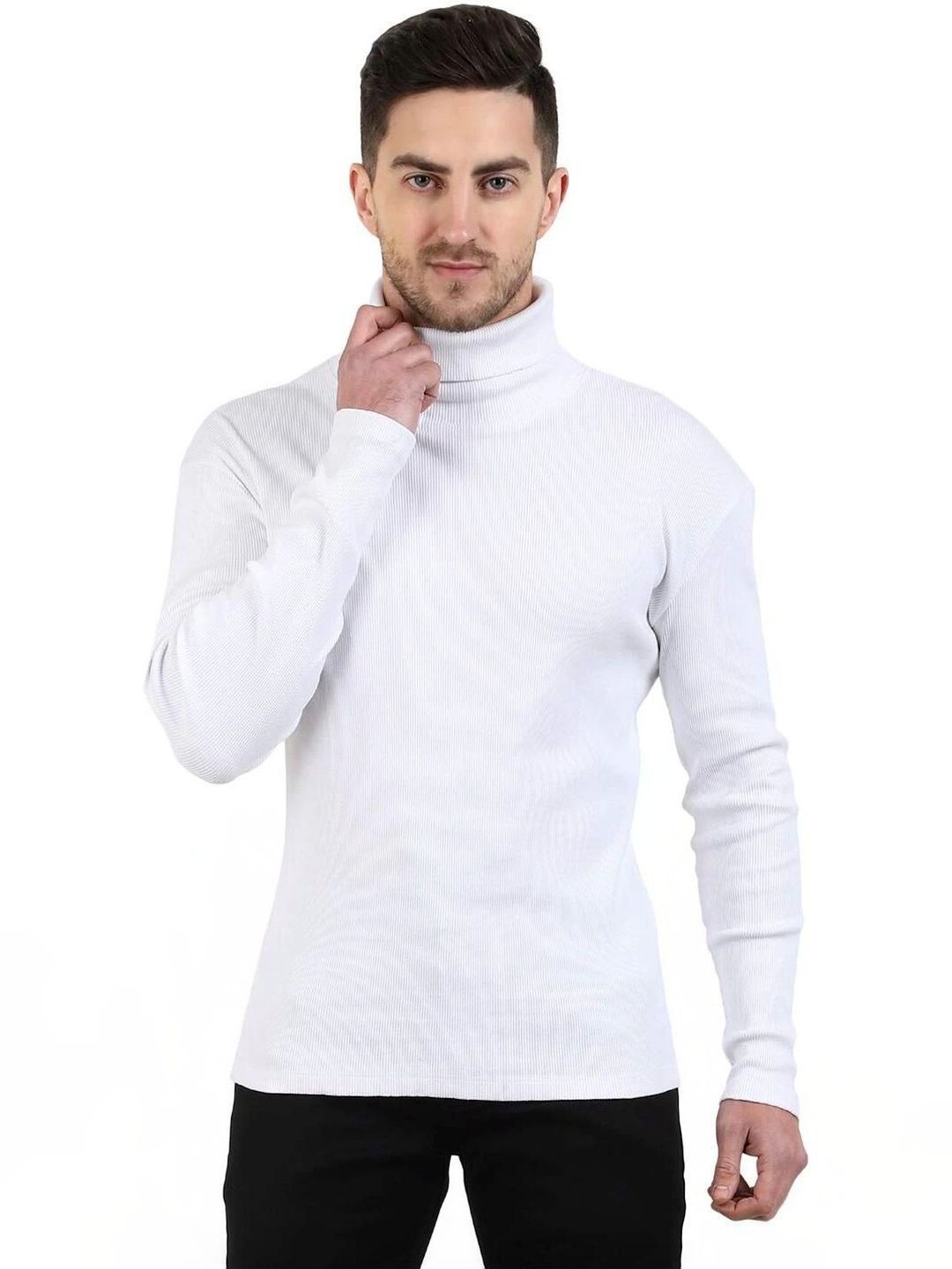 SPAB Men Turtle Neck Slim Fit T-shirt-picture-36
