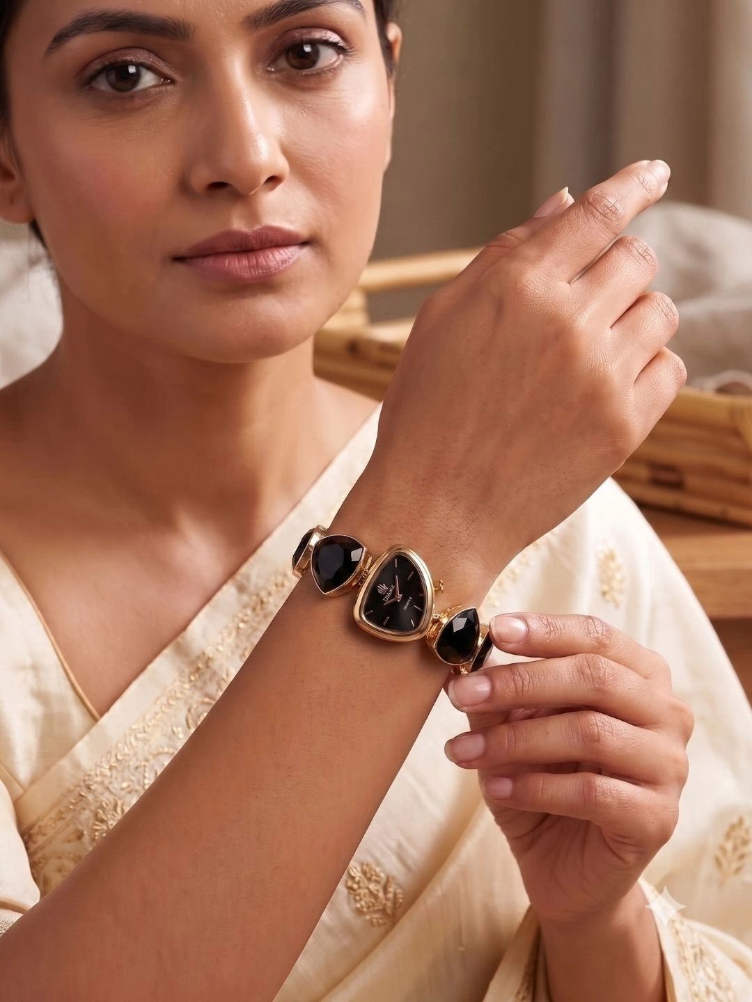 CLEO BE BOLD BE YOU Women Embellished Dial & Stainless Steel Wrap Around Straps Analogue Multi Function Watch-image-46