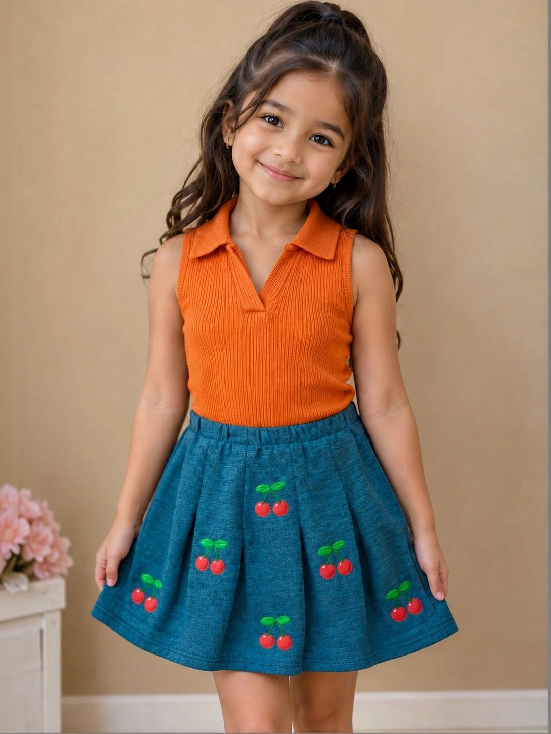 RAMIAAZ Girls Top with Skirt-picture-14