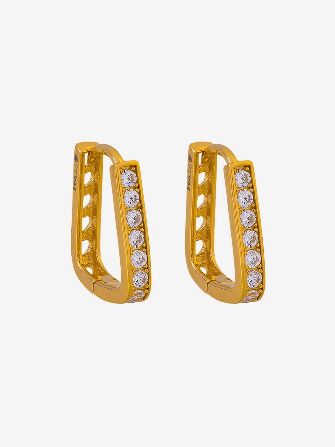Kushal's Fashion Jewellery Geometric Half Hoop Earrings-picture-41