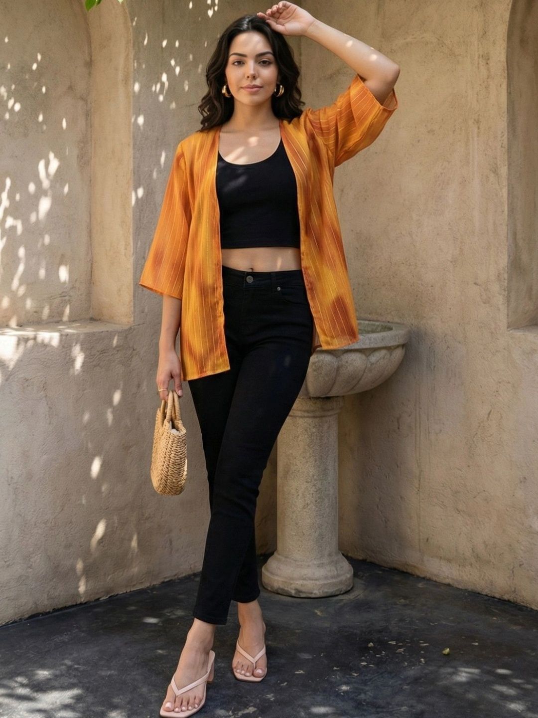 SZN Women Printed Shrug-image-28