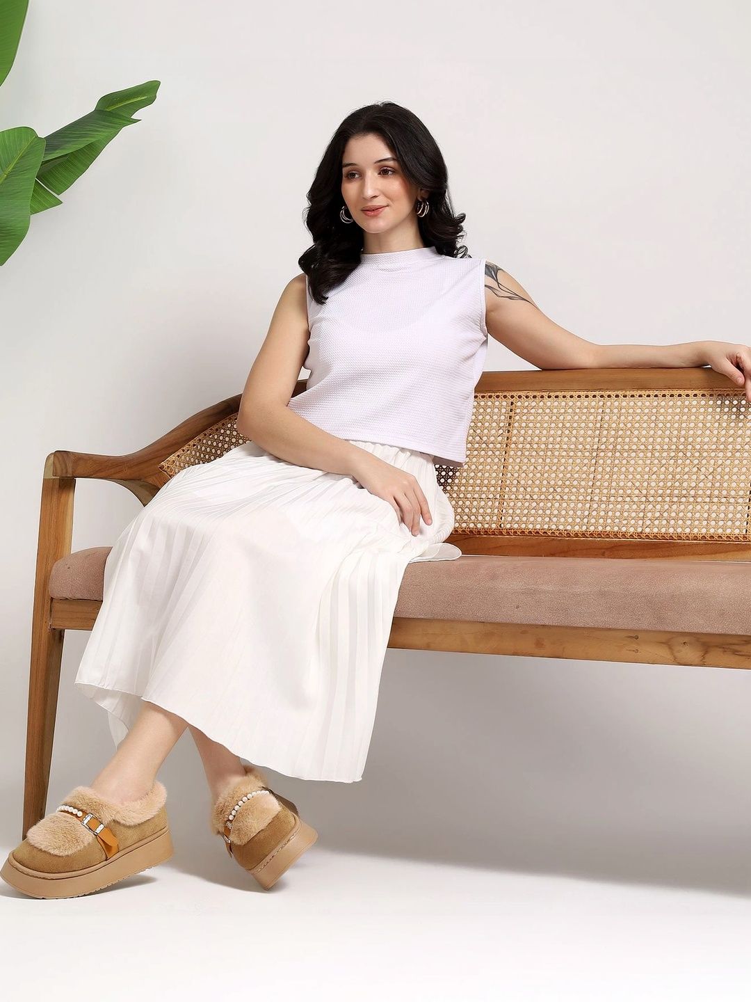 CASSIEY Textured Platform-Heeled Winter Boots-picture-55