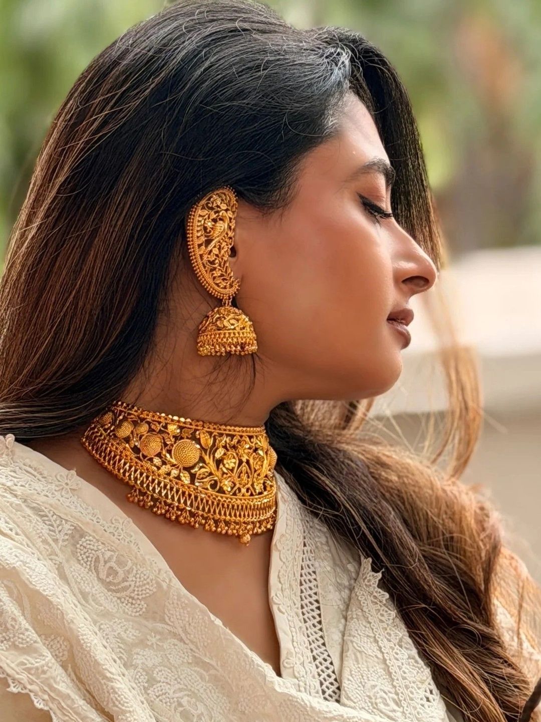 Illuminate Jewellery Paisley Shaped Jhumkas Earrings-image-46