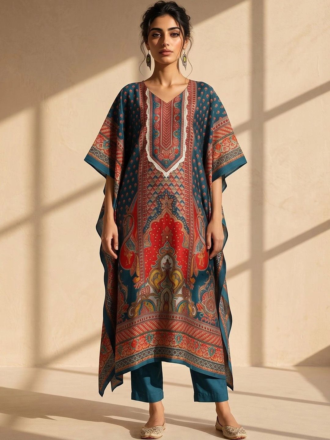 Anouk Women Ethnic Motifs Printed Regular Kurta with Trousers-image-21