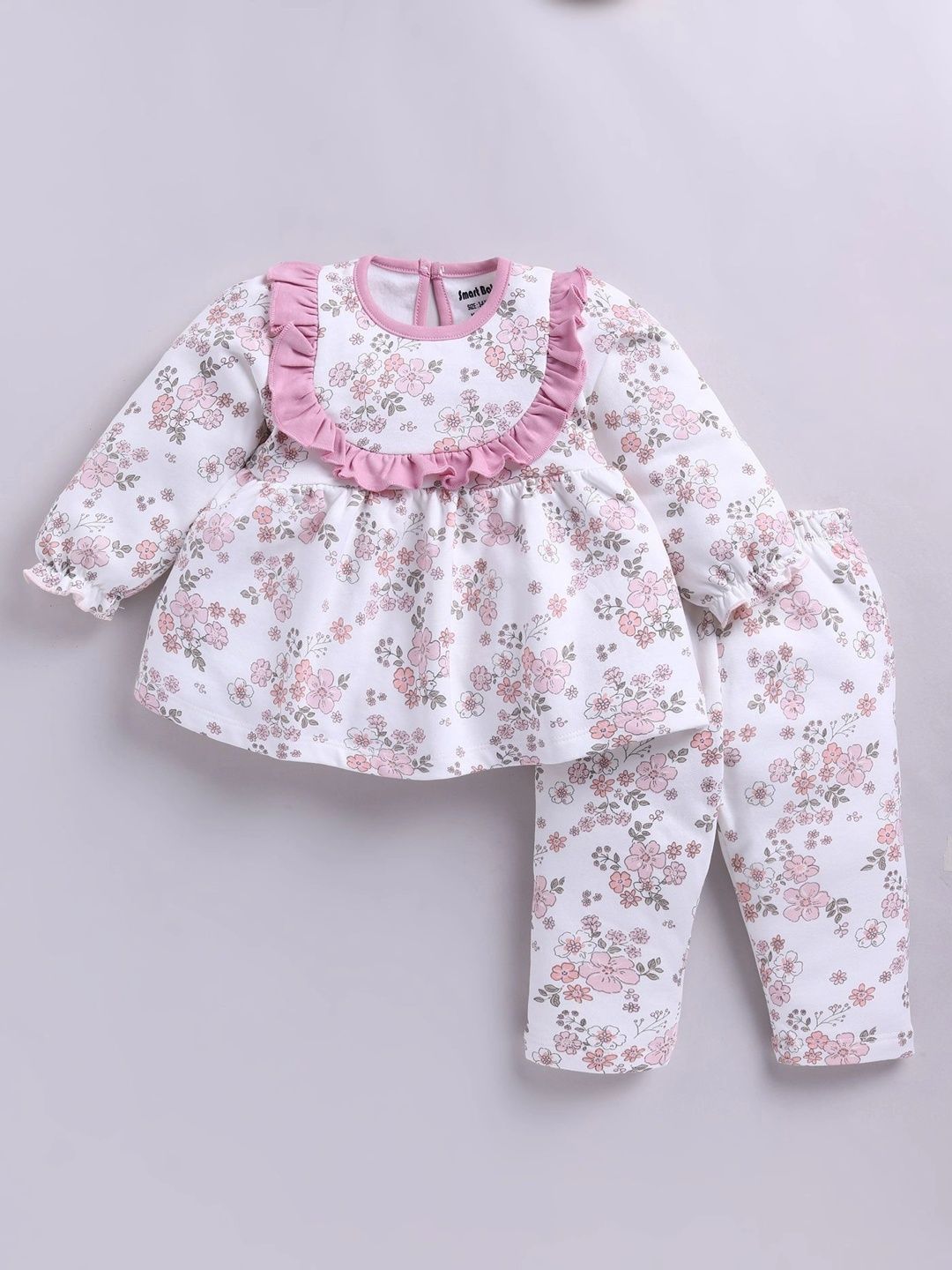 Smart Baby Girls Printed Top with Pyjamas-picture-54
