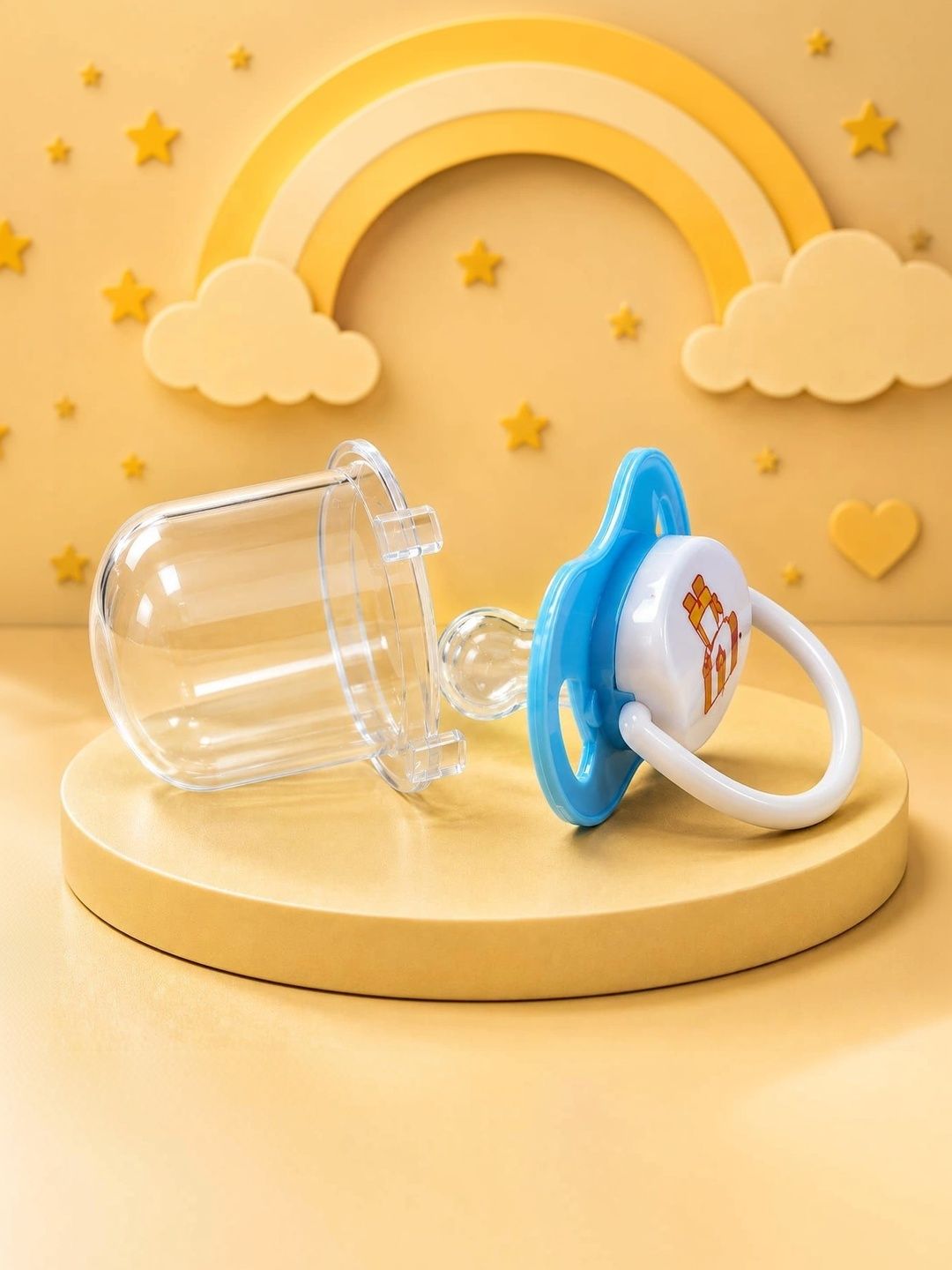 Joy Buzz Infants Transparent BPA-Free Soft Fruit Pacifier Style With Protective Cap-picture-41